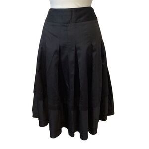 Kristen Davis Pleated Black Full Skirt Size 2